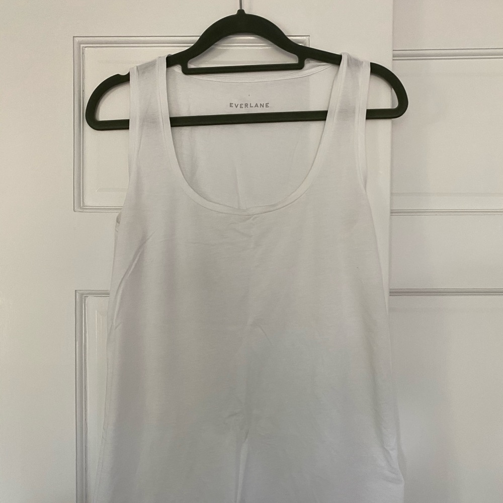EVERLANE WHITE COTTON TANK